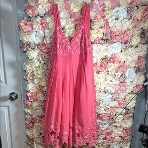 ANTONIO MELANI Pink Midi Dress